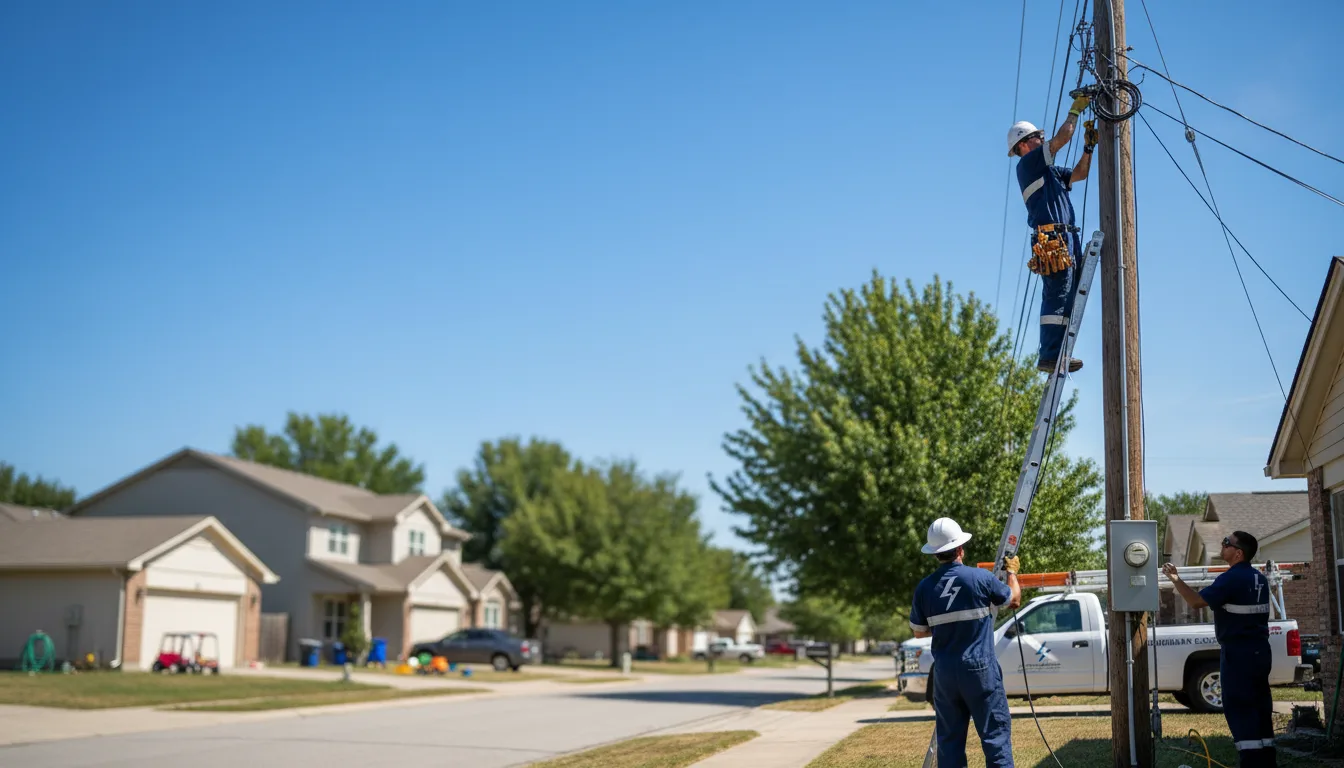 Residential electrician providing installation services in Meridian, ID
